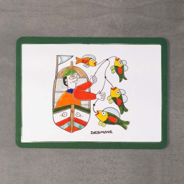 placemat fisherman ceramiche de simone placemat fisherman ceramiche de simone